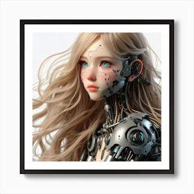 Robot Girl 19 Art Print