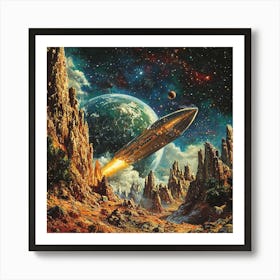 Spaceship 3 Art Print