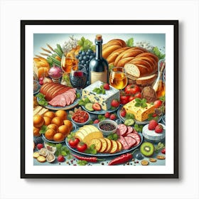 Feast For The Eyes Art Print