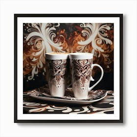 Coffee And Dessert Photo Art Print