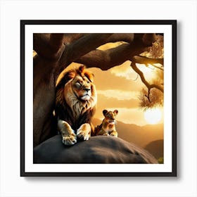 Lion King 2 Art Print