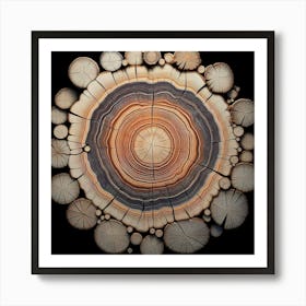 Circle Of Wood 1 Art Print