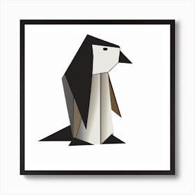 Origami Penguin Art Print