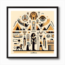 Egypt Pyramids Nature Desert Poster