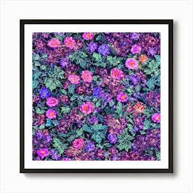 Purple Flowers Art Print