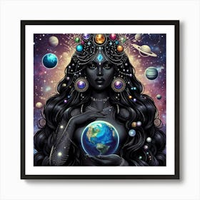 Saturn Goddess Art Print