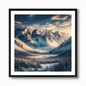Chilean Mountains 1 Art Print