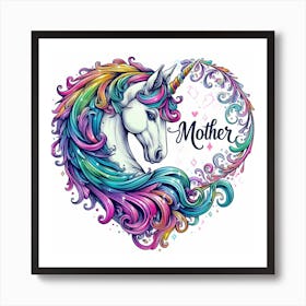 Unicorn Mother 1 Art Print