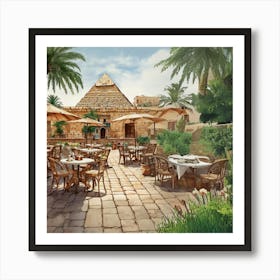 Egyptian Restaurant Art Print