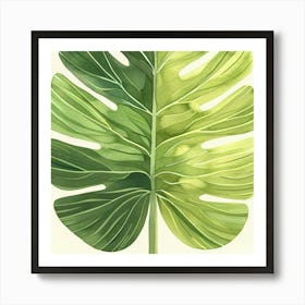 Monstera Leaf Art Print