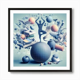 3d Illustration 3 Art Print