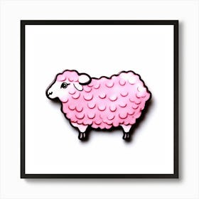 Pink Sheep Art Print
