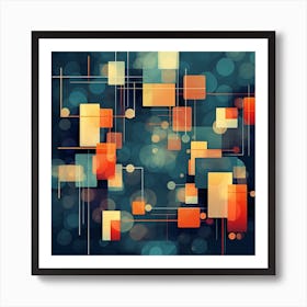 Abstract Background Vector Art Print