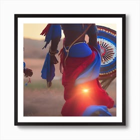 OCA DNA TY - Future Tribal Lady of Light Art Print