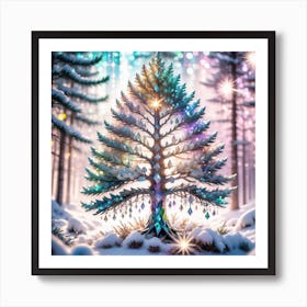  Tree In The Snow Art Print