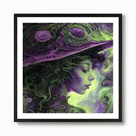 Psychedelic Woman 5 Art Print