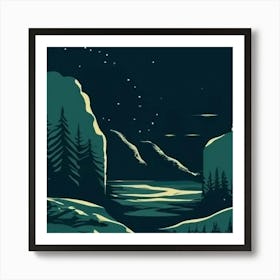 Night In The Woods Art Print