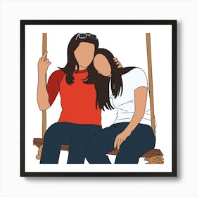 Gilmore Girls swing Art Print