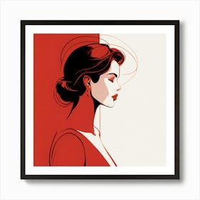 Portrait Of A Woman Art Print