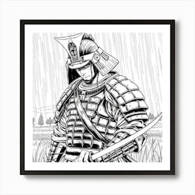 Samurai Art 71 Art Print