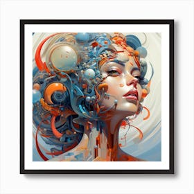 Abstract Psychedelic Art Art Print