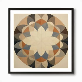 Circle Mandala. Vintage Art Print