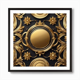 Gold Ornate Frame Art Print