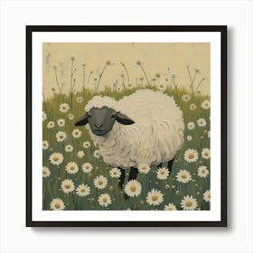 Sheep Fairycore Painting 8 Art Print