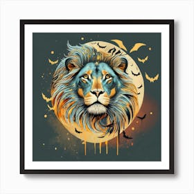 Lion Painting Art Print