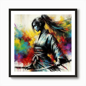 Samurai Girl 6 Art Print