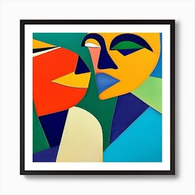 Two Faces Art Print