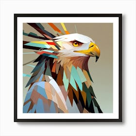 Cubism Art, Eagle 1 Art Print