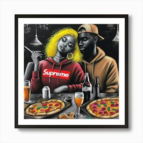 Supreme Pizza 13 Art Print