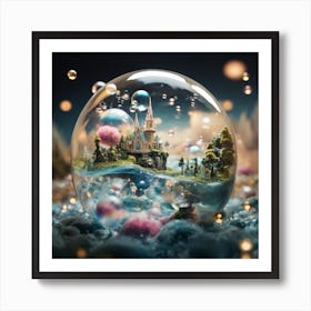 Fairytale Castle In A Bubble Art Print