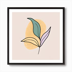 A Single Leaf Art Print