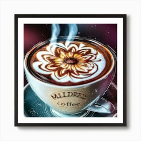 Coffee Latte Art Art Print