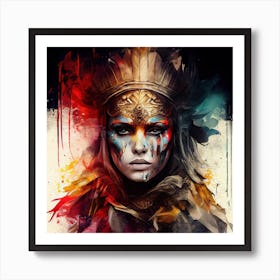 Powerful Warrior Woman  #4 Art Print