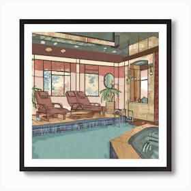 Spa Room 1 Art Print