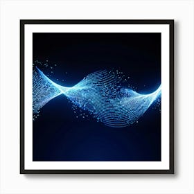 Abstract Wave - Wave Stock Videos & Royalty-Free Footage 1 Art Print