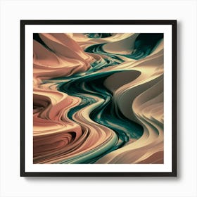 Sand River Art Print