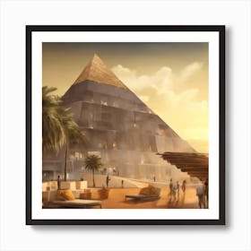 Egyptian Pyramids Art Print