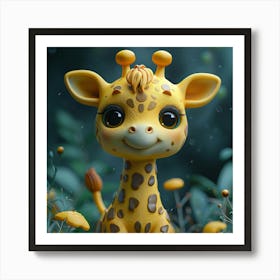 Giraffe 82 Art Print