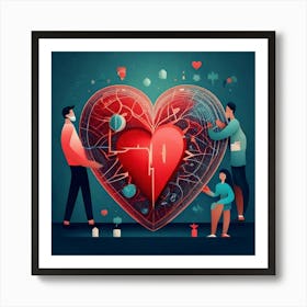 Firefly Heart, Disease, Management, Health, Cardiac, Care, Treatment, Prevention, Diagnosis, Cardiol (11) Art Print