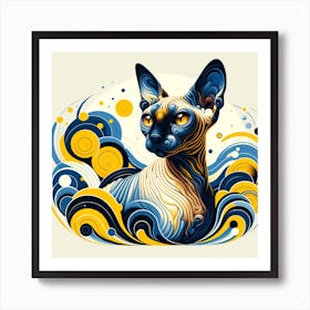 Sphynx Cat 01 Art Print