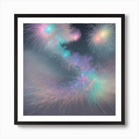 Fireworks In The Sky Art Print