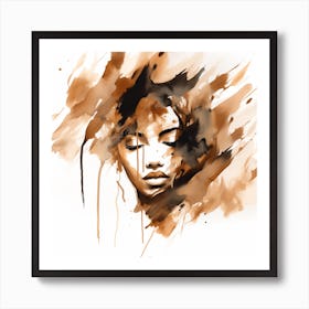 Portrait Of A Woman 13 Art Print