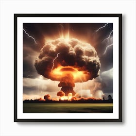 Nuclear Explosion Art Print