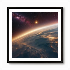 Earth From Space 6 Art Print