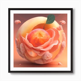 Peach Art Print