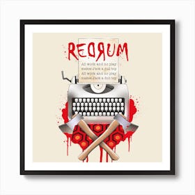 The Shining Movie Square Art Print